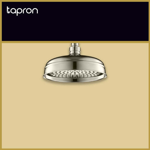  Nickel Victorian shower head With Traditional Shower Arm -Tapron