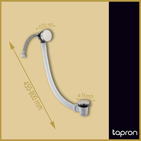 Stainless steel Overflow Bath Fillers-Tapron