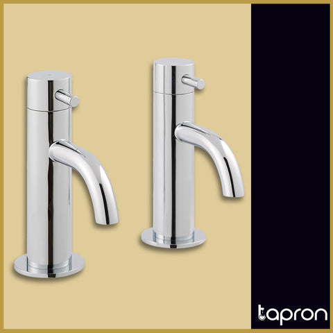  Chrome Deck Mounted Basin Pillar Tap –Tapron