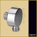 Stainless Steel Modern Round Luxury Shower Outlet Elbow- Tapron