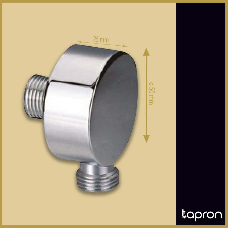 Modern Round Luxury Shower Outlet Elbow- Stainless Steel