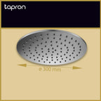 Inox Brushed Stainless Steel Ceiling Shower Head -Tapron