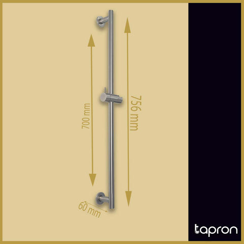 Stainless Steel Adjustable Shower Riser Rail-Tapron