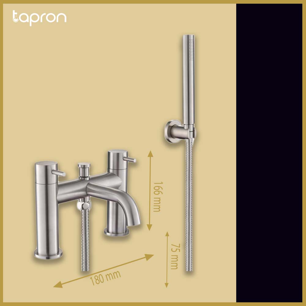 2-Outlet Deck-Mounted Shower Mixer Tap 