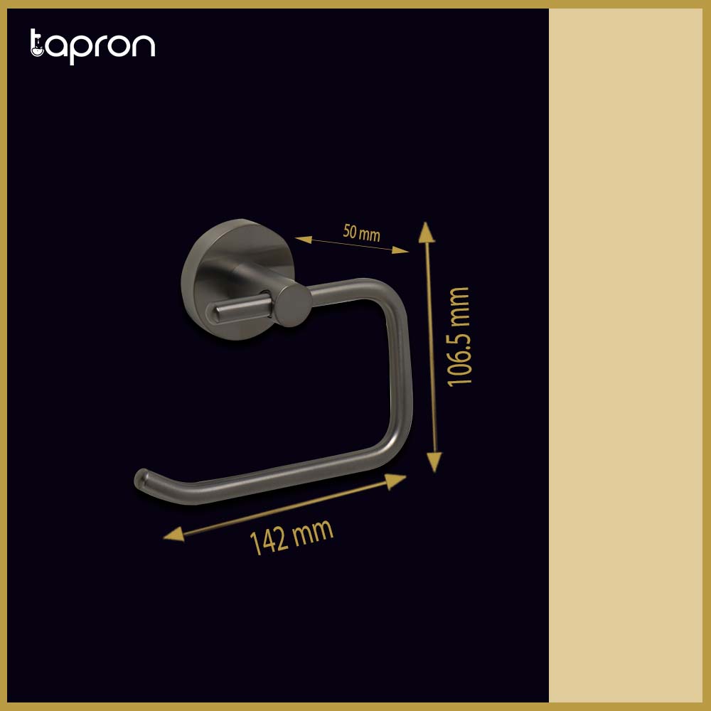 Brushed Black Toilet Roll Holders-Tapron