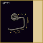 Brushed Black Toilet Roll Holders-Tapron