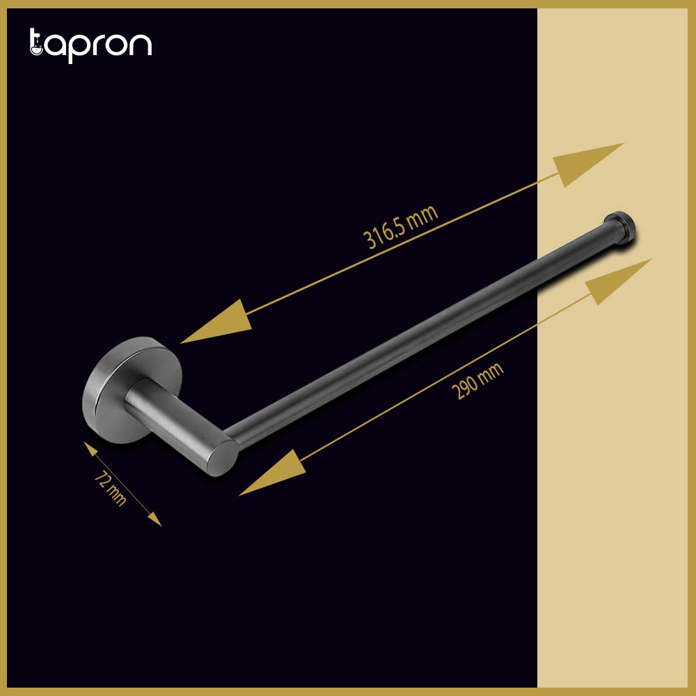 Black Towel Rail- Tapron