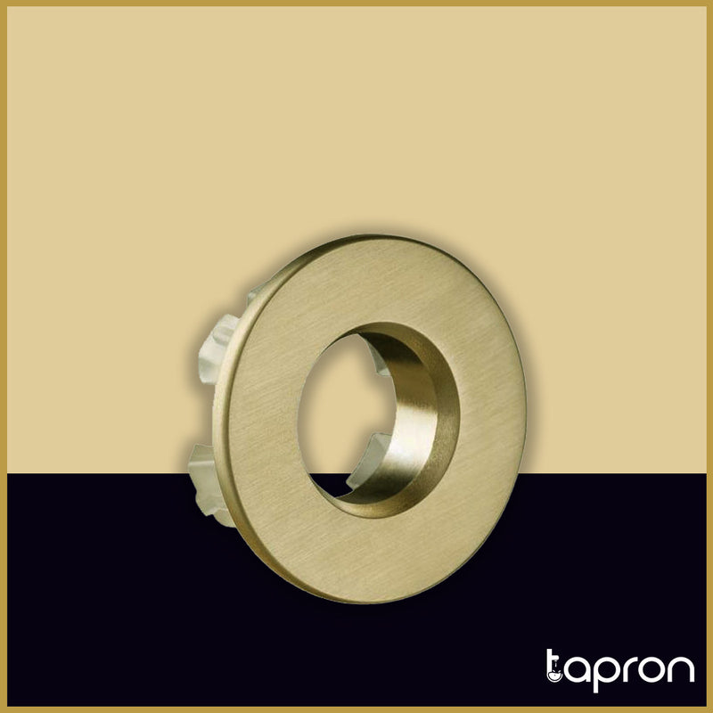 Gold Basin Sink Overflow Cover - Tapron