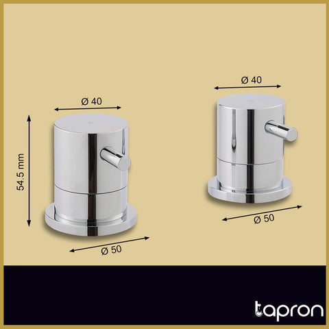 Chrome Bathroom Taps-Tapron