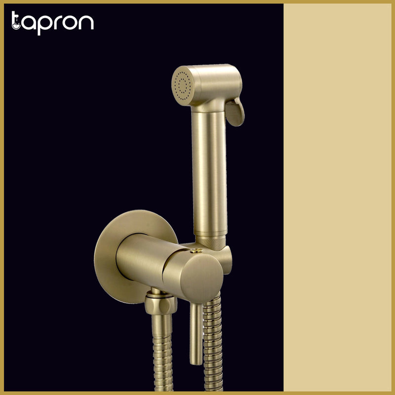 Gold Douche Shower Kit with Temperature Control -Tapron