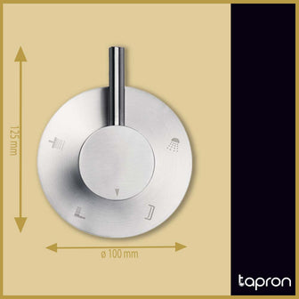 Brushed Stainless Steel 4  Way Diverter Valve Secondary image