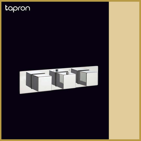 Horizontal 2 Outlet Thermostatic Shower Valve -Tapron