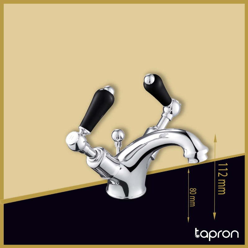 Basin Mixer with Click Clack Waste-Tapron