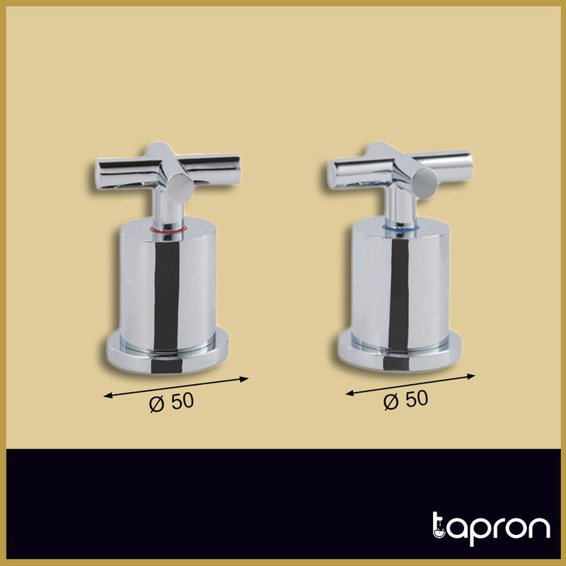 Deck Mounted Traditional Chrome Panel Valves - Tapron
