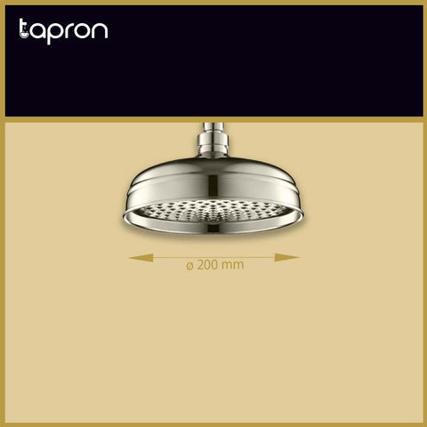 Polished nickel shower head-Tapron