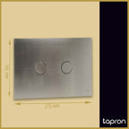 concealed cistern dual flush plate stainless steel