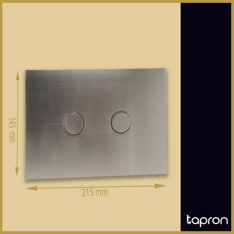 Stainless Steel Concealed Cistern Flush Plate-Tapron