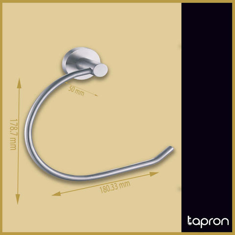 Stainless Steel wall mounted towel ring-Tapron