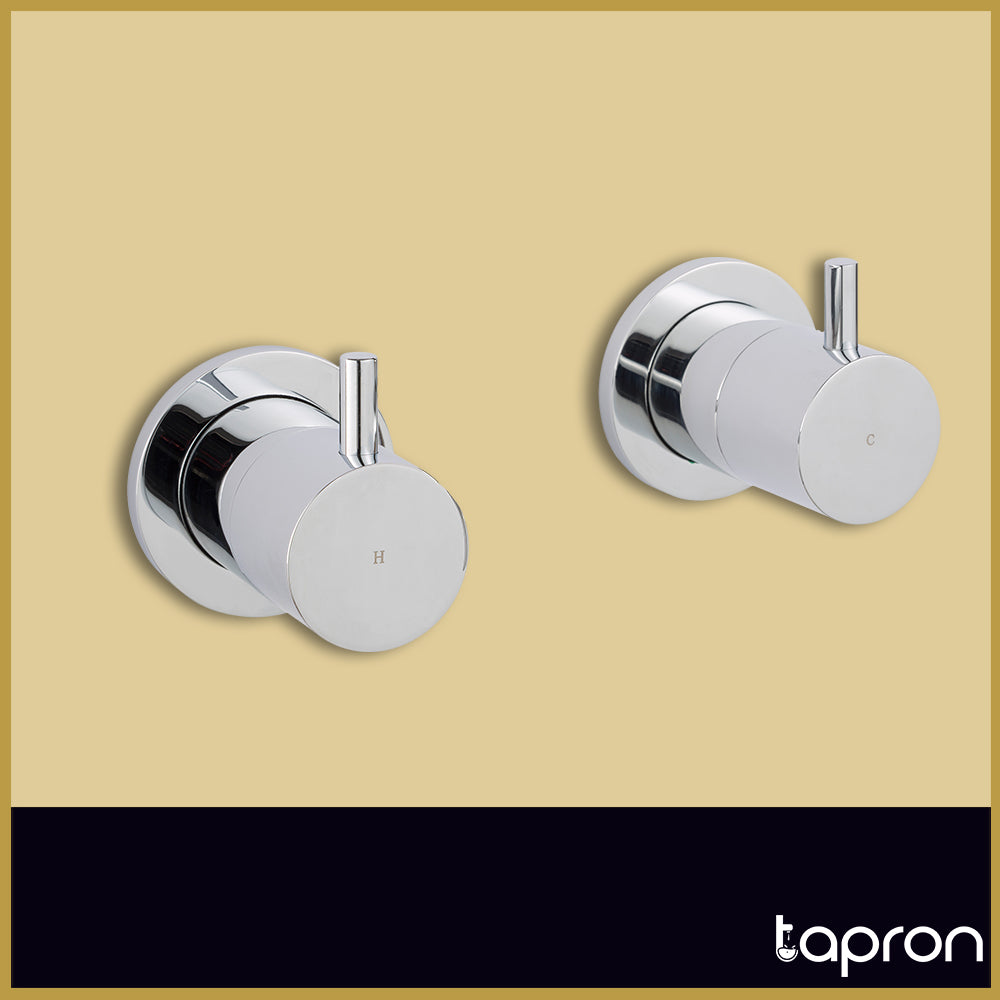 Chrome Wall Mounted Valves-Tapron
