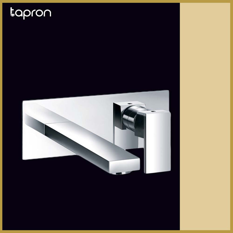 Single Lever Chrome Wall Mounted Basin Mixer-Tapron