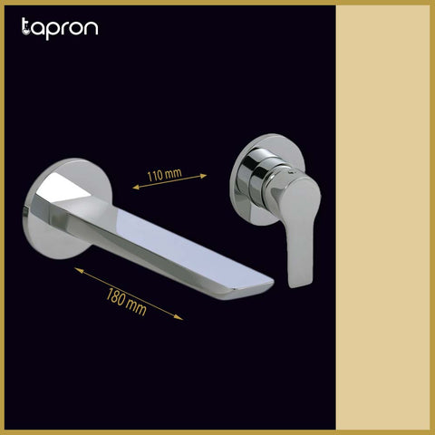 Wall Mounted Single Lever Basin Mixer Tap—Tapron