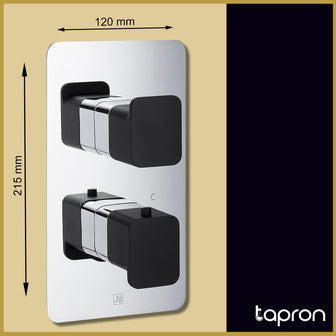 1 Outlet Shower Mixer Valve with Dual Handles Secondary image