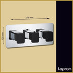  2 Outlet Concealed Shower Valve - Tapron