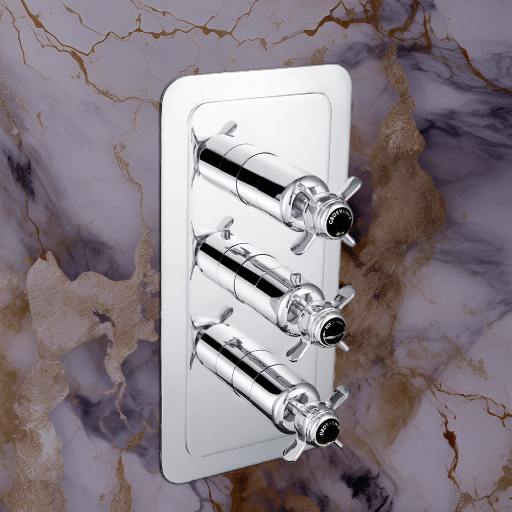 Thermostatic-concealed-shower-mixer-valve-2 outlet