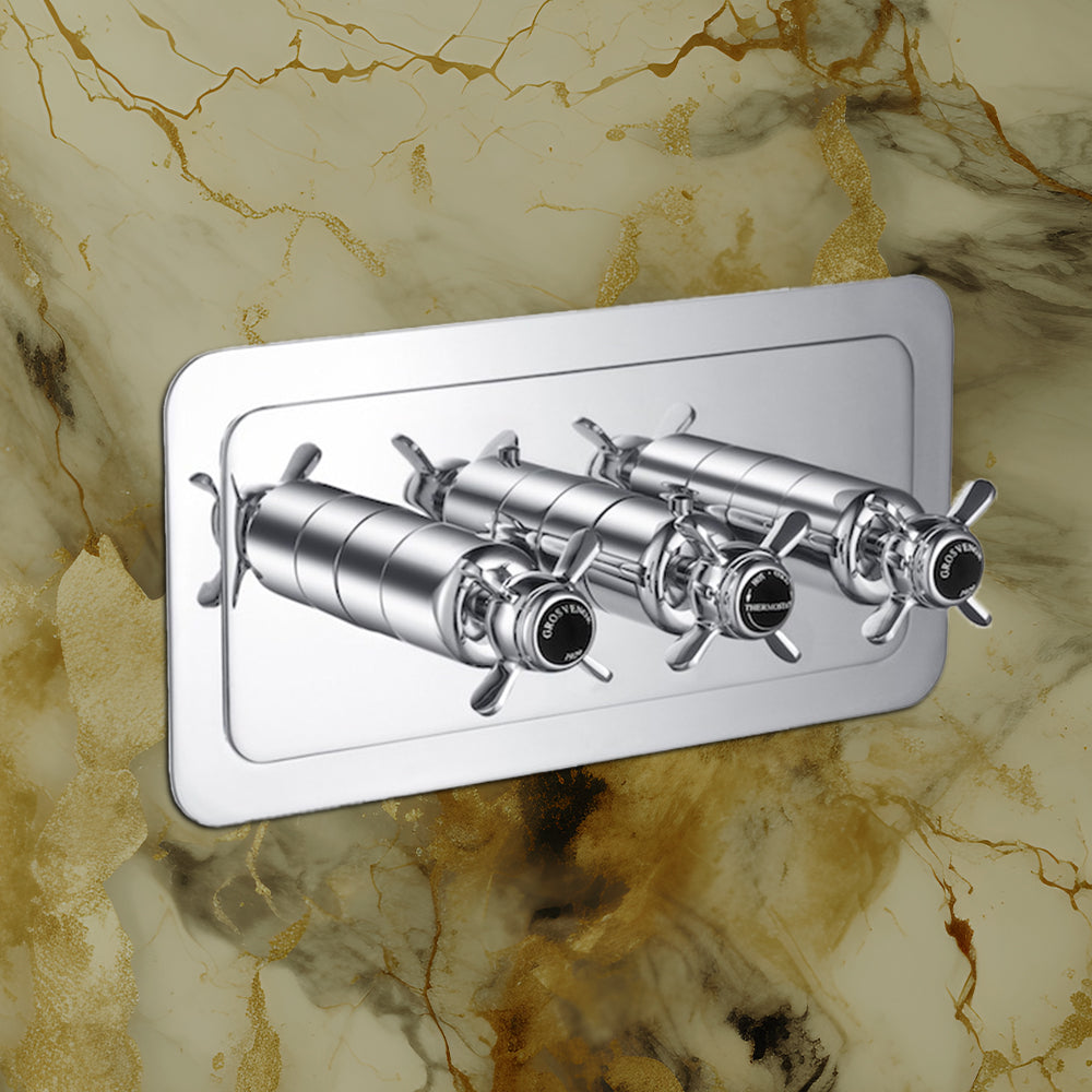 Thermostatic-concealed-shower-mixer-valve-2-outlet Main image