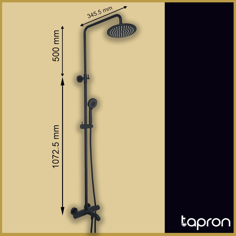 VOS Thermostatic Bar Valve 3 Oulets-Tapron