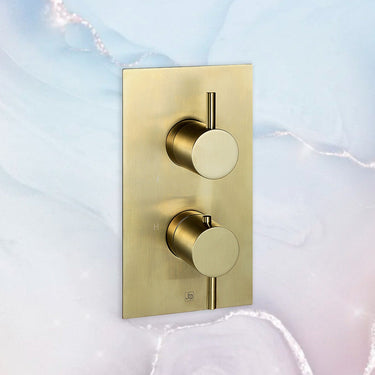 Thermostatic Concealed 1 Outlet Shower Valve - Brushed Brass

