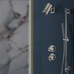 Thermostatic Concealed 2 Outlet Shower Valve - Brushed Black