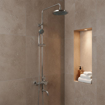 Thermostatic Concealed 3 Outlet Shower Valve with Rigid Riser Main image