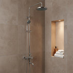 Thermostatic Concealed 3 Outlet Shower Valve with Rigid Riser