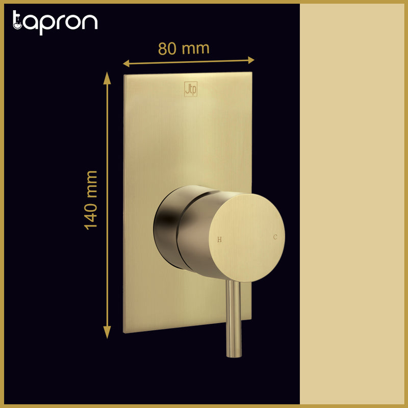 Gold Single Lever Manual Shower Valve-Tapron