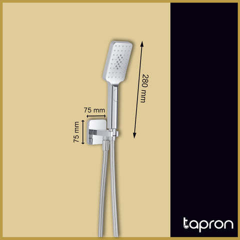 Square Water Outlet Hose and Hand shower - Tapron