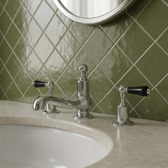 Three Holes Traditional Basin Mixer Tap  Main image