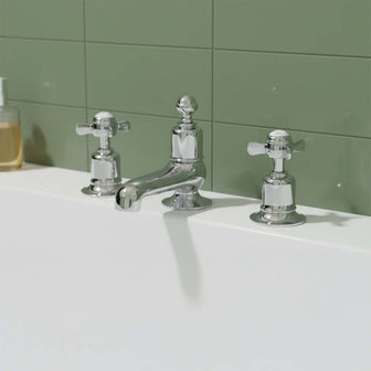 Three hole deck mounted bath filler tap Main image