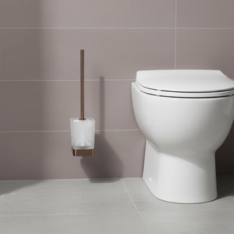 Toilet Brush Holder Wall Mounted - Brushed Bronze Main image