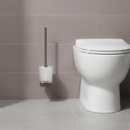  Toilet Brush Holder Wall Mounted - Brushed Bronze