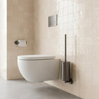 Toilet Brush Set Wall Mounted - Brushed Black