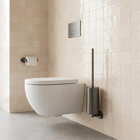 Toilet Brush Set Wall Mounted - Brushed Black