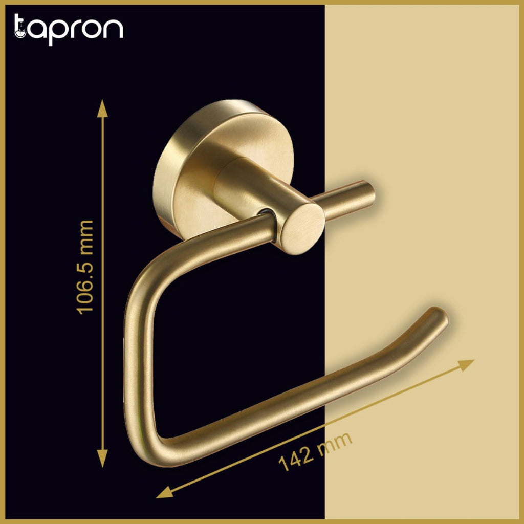 toilet roll holder brushed brass
