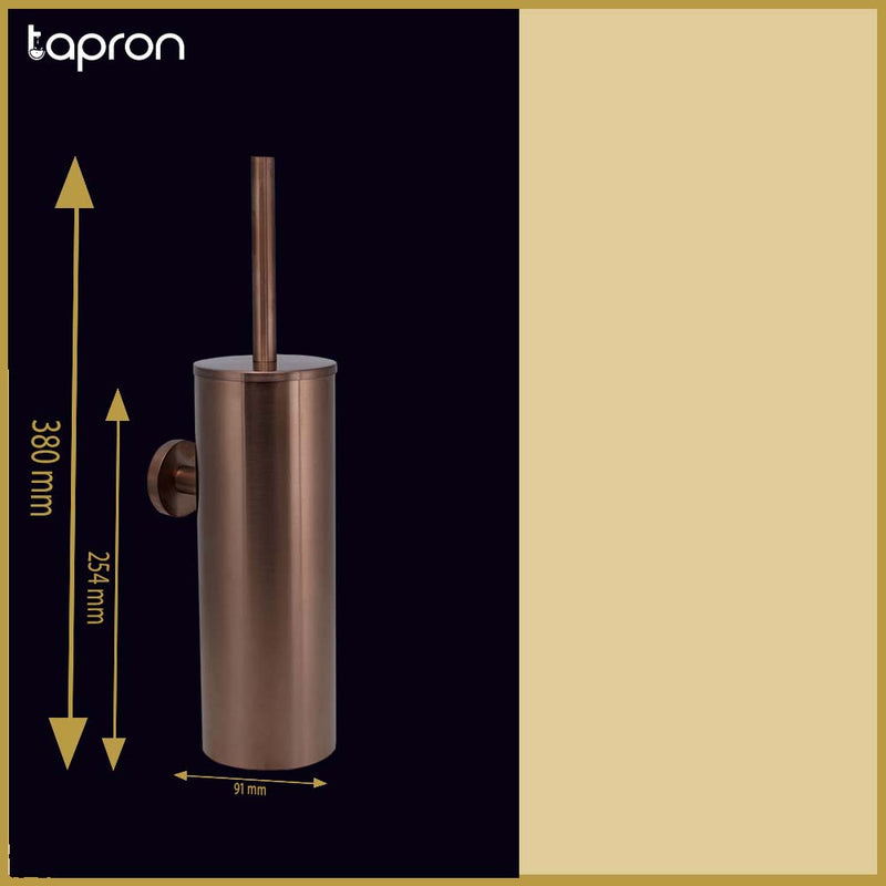 bronze toilet brush and holder-Tapron