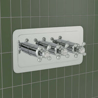 Traditional 2 Outlet Concealed Thermostatic Shower Mixer Valve