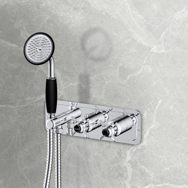 Traditional 2 Outlet Shower Mixer Valve with Handset

