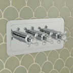 Traditional Chrome 3 Outlet Concealed Shower Mixer Valve – Horizontal