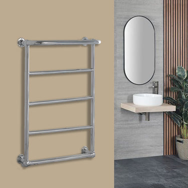 Traditional Chrome Heated Towel Rail - 1193mm x 600mm
