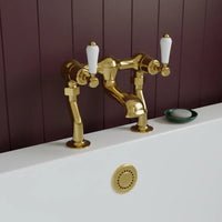 Traditional Deck Mounted Bath Filler Tap 
