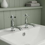 Traditional Long Nose Basin Pillar Taps